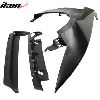 2015-2017 Ford Mustang GT350 Unpainted Fender Trim w/ Inserts Steel