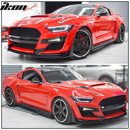 2015-2017 Ford Mustang GT500 Style Painted Front Bumper Replacement PP