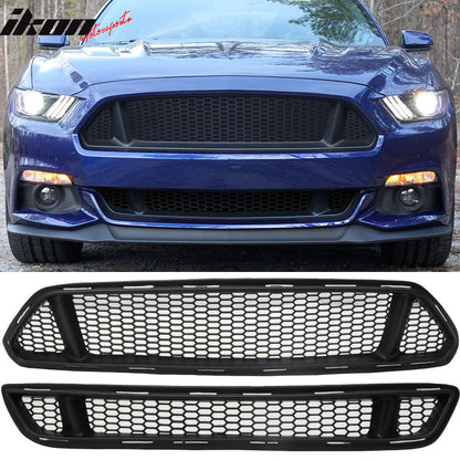2015-2017 Ford Mustang Unpainted Front Upper Mesh Grille Grill PP