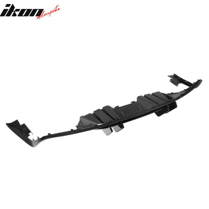 2015-2017 Ford Mustang Competition Rear Diffuser Bumper Gloss Black PP