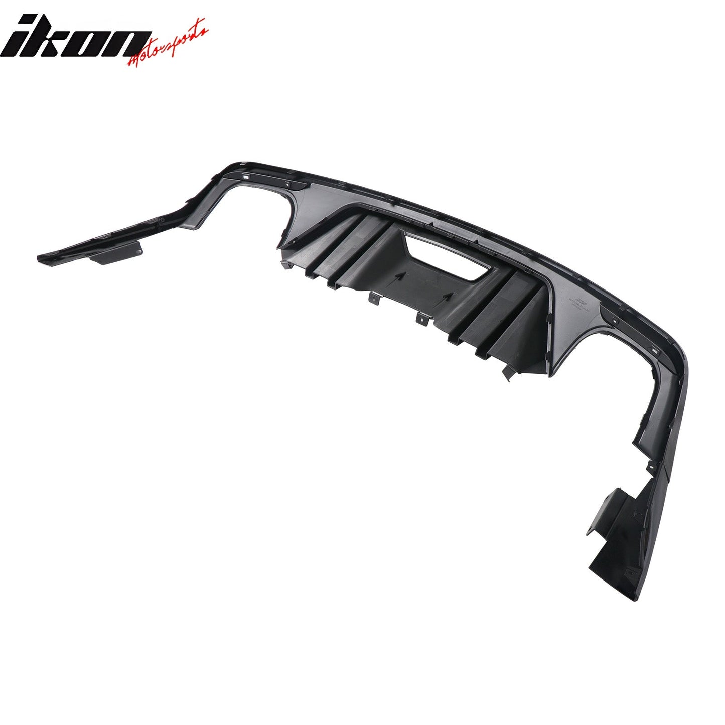 2015-2017 Ford Mustang Competition Rear Diffuser Bumper Gloss Black PP