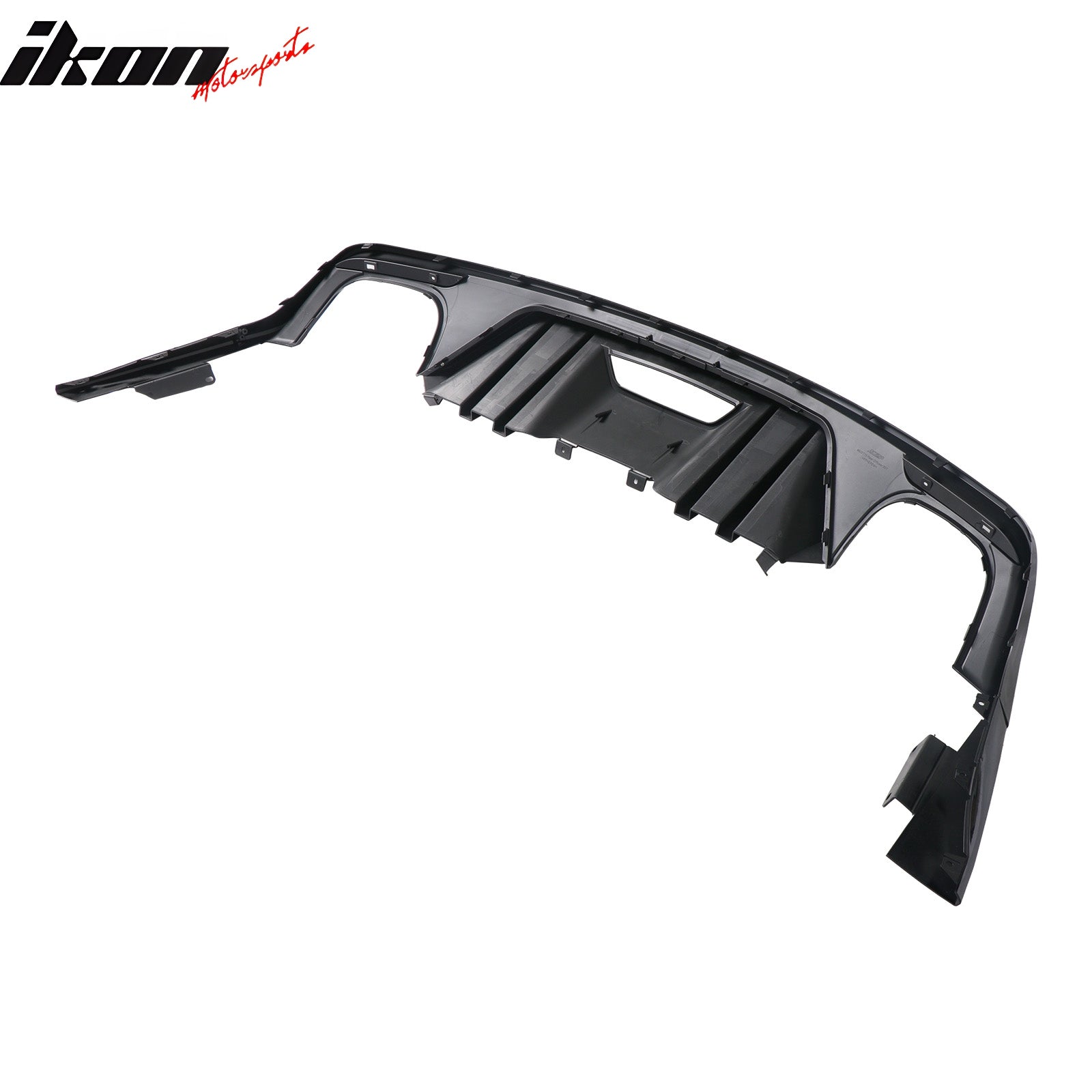 2015-2017 Ford Mustang Competition Rear Diffuser Bumper Gloss Black PP