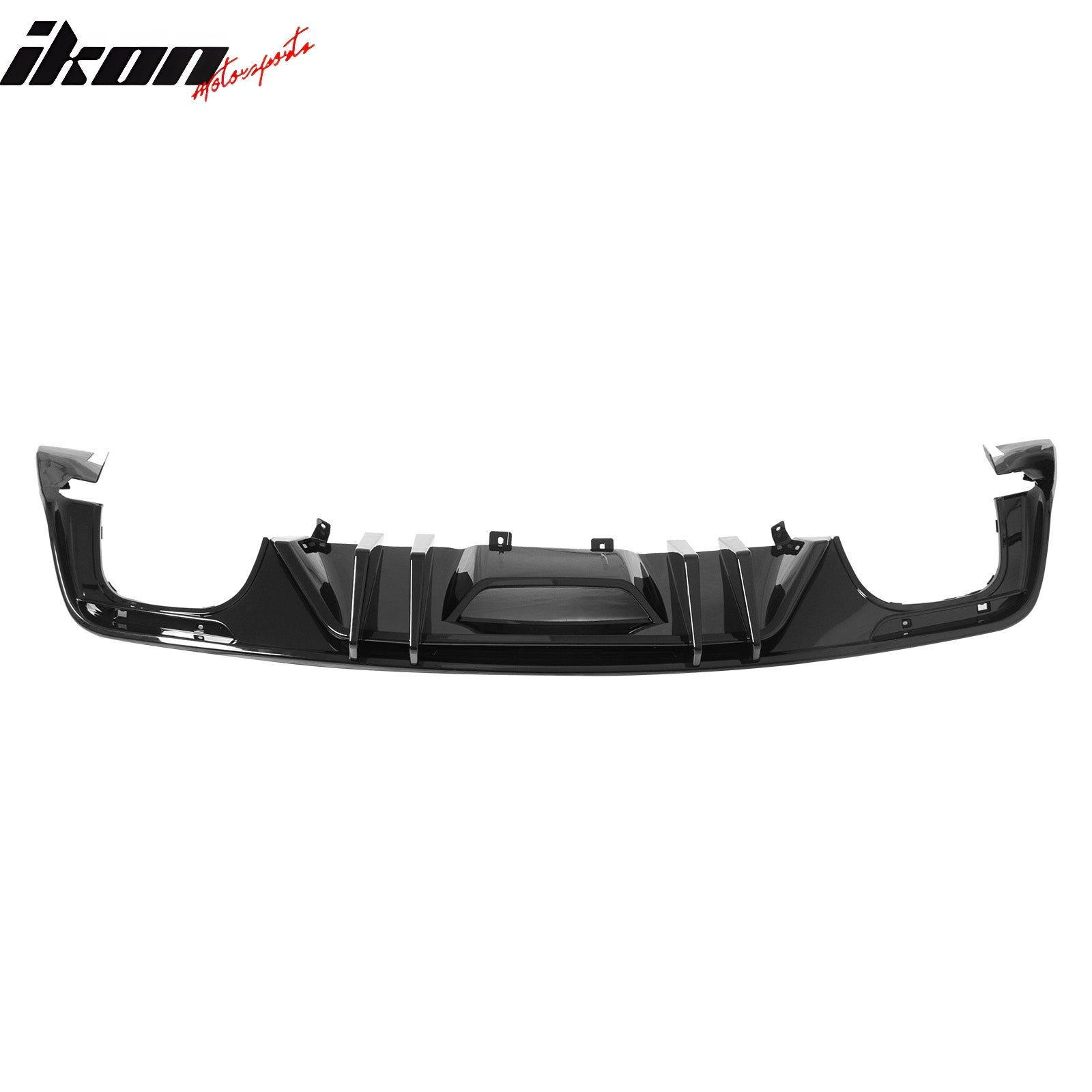 2015-2017 Ford Mustang Competition Rear Diffuser Bumper Gloss Black PP
