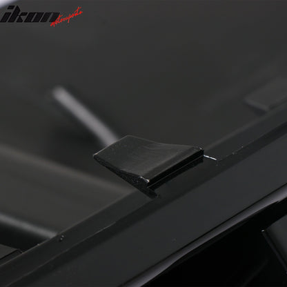 2015-2017 Ford Mustang Competition Rear Diffuser Bumper Gloss Black PP