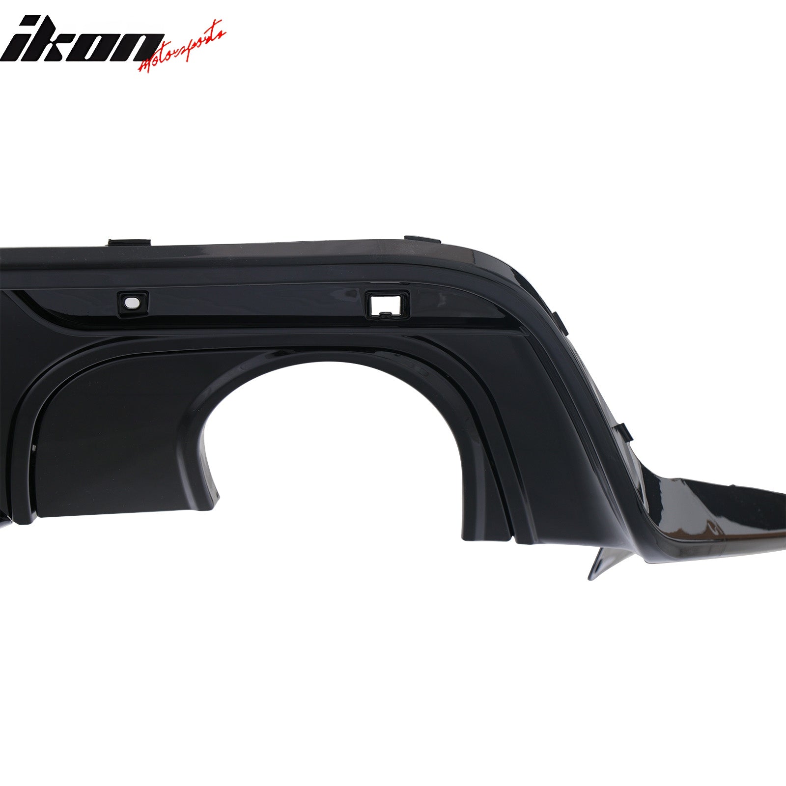 2015-2017 Ford Mustang Competition Rear Diffuser Bumper Gloss Black PP