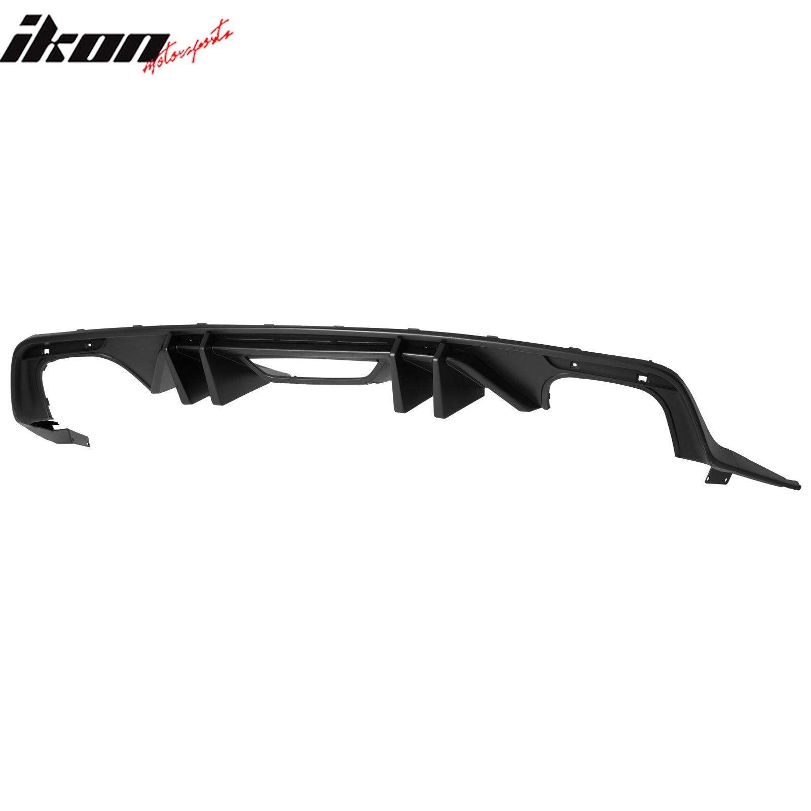 2015-2017 Ford Mustang Competition Rear Diffuser Bumper Matte Black PP