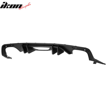 2015-2017 Ford Mustang Competition Rear Diffuser Bumper Matte Black PP
