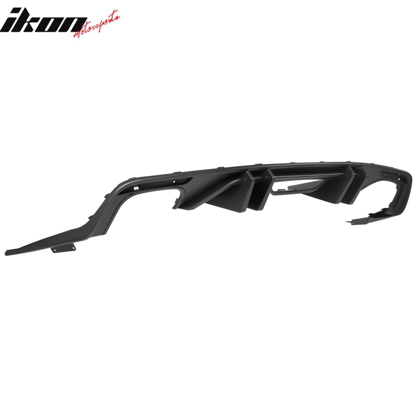 2015-2017 Ford Mustang Competition Rear Diffuser Bumper Matte Black PP