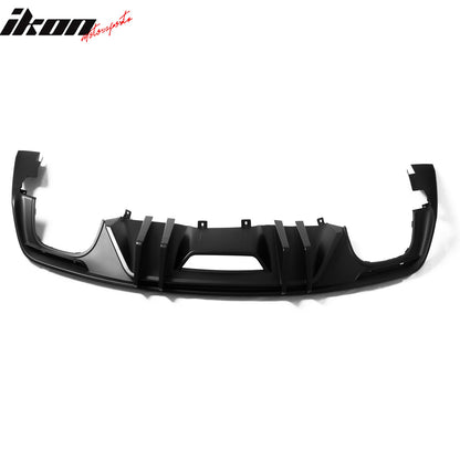 2015-2017 Ford Mustang Competition Rear Diffuser Bumper Matte Black PP