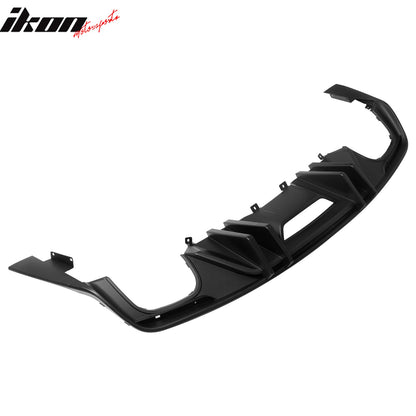 2015-2017 Ford Mustang Competition Rear Diffuser Bumper Matte Black PP