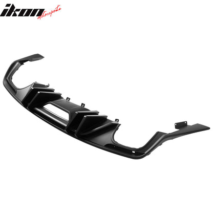 2015-2017 Ford Mustang Competition Rear Diffuser Bumper Matte Black PP