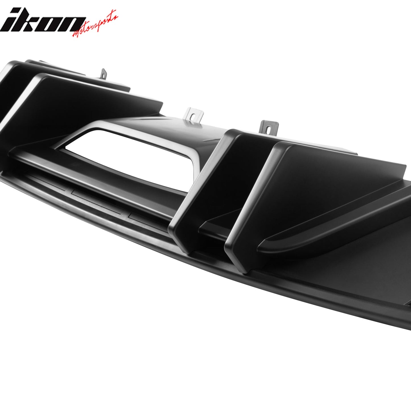 2015-2017 Ford Mustang Competition Rear Diffuser Bumper Matte Black PP