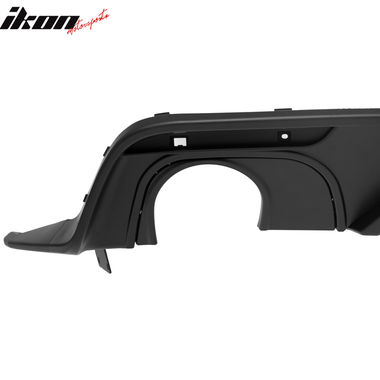 2015-2017 Ford Mustang Competition Rear Diffuser Bumper Matte Black PP