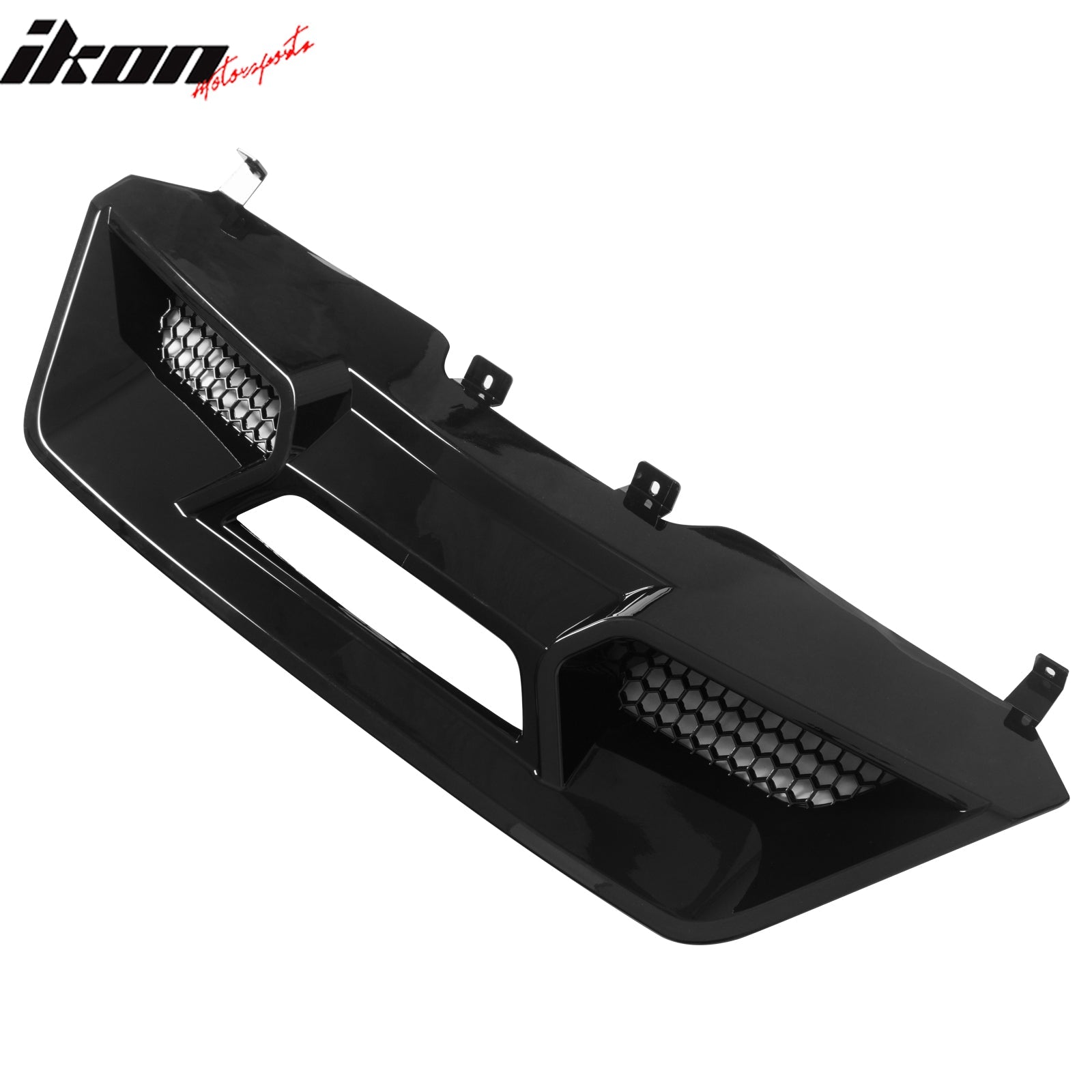 2015-2017 Ford Mustang GT500 Style Rear Diffuser Bumper Gloss Black PP