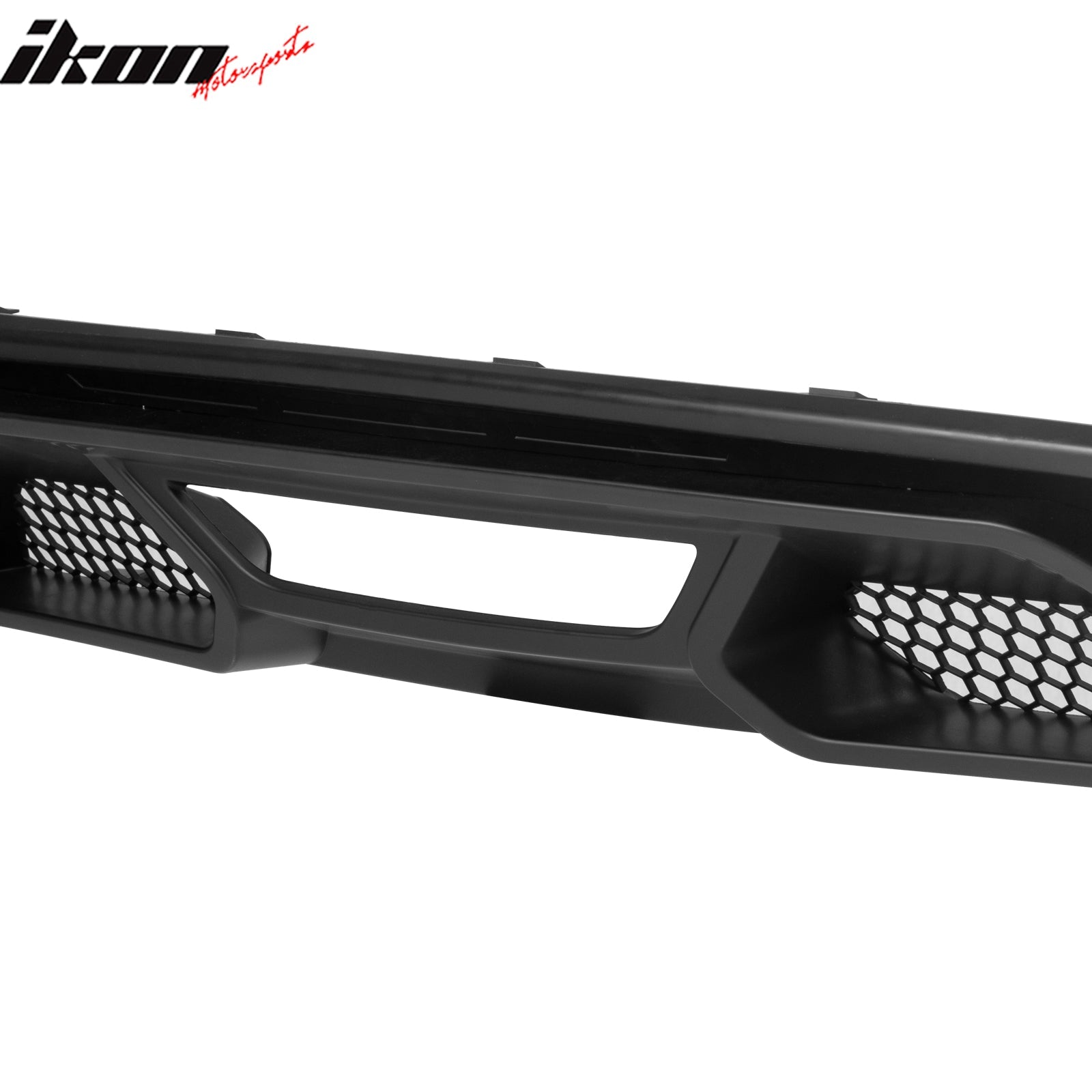 2015-2017 Ford Mustang GT500 Style Rear Diffuser Bumper Matte Black PP