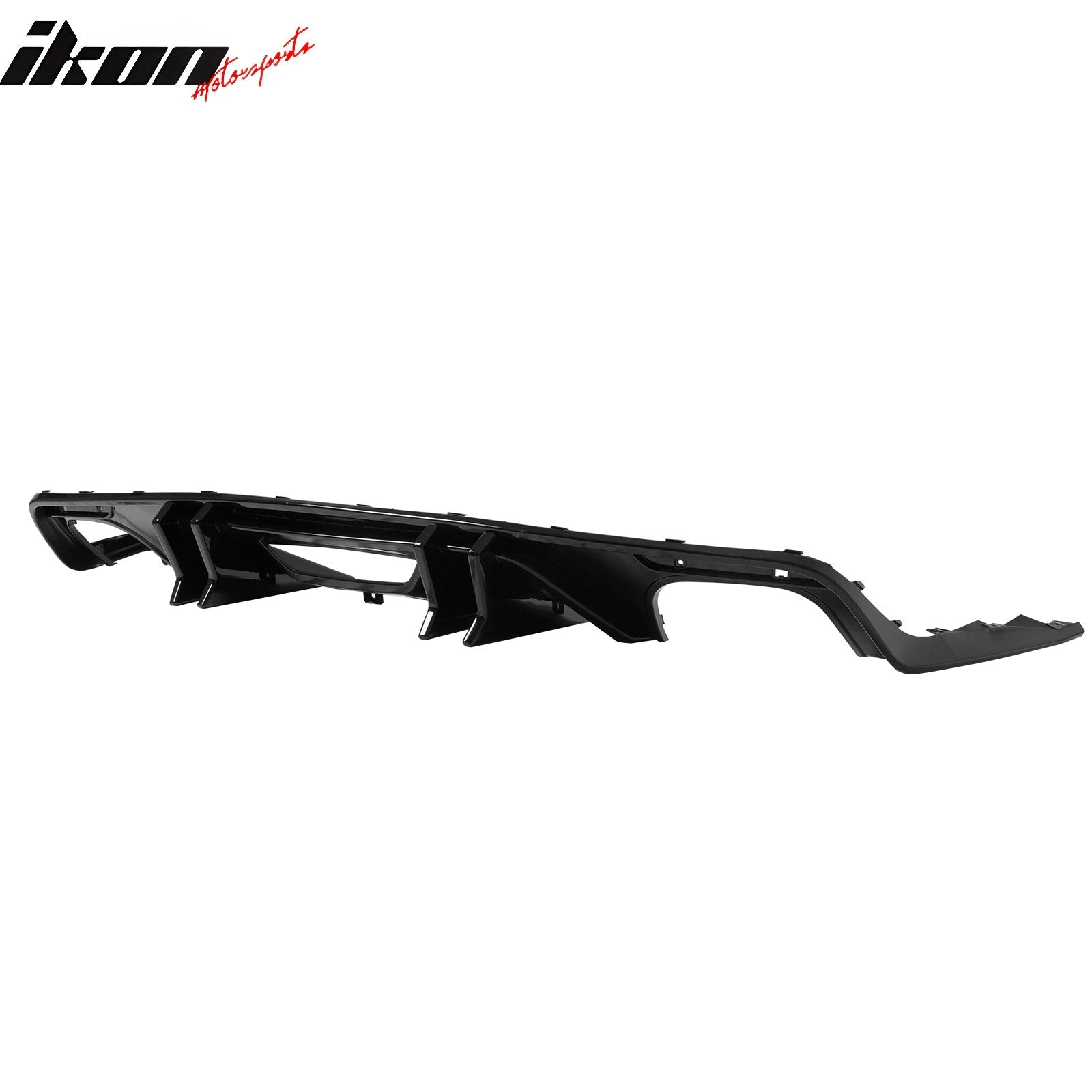 2015-2017 Ford Mustang Speed Style Rear Diffuser Bumper Gloss Black PP