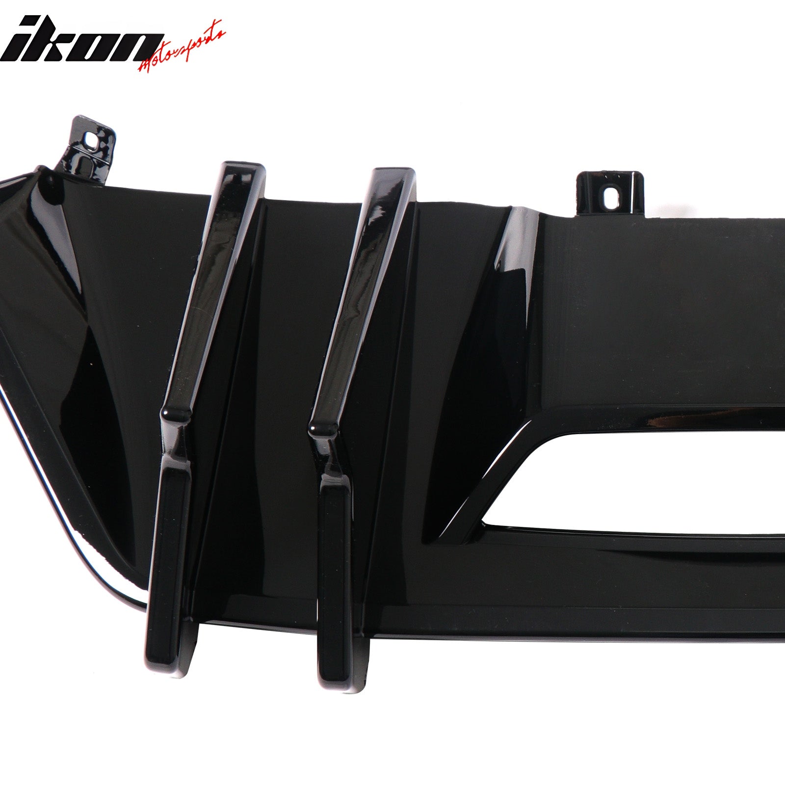2015-2017 Ford Mustang Speed Style Rear Diffuser Bumper Gloss Black PP
