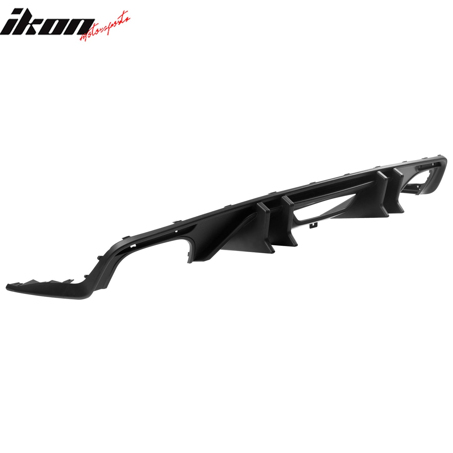 2015-2017 Ford Mustang Speed Style Rear Diffuser Bumper Matte Black PP