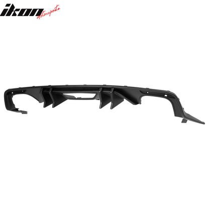 2015-2017 Ford Mustang Speed Style Rear Diffuser Bumper Matte Black PP