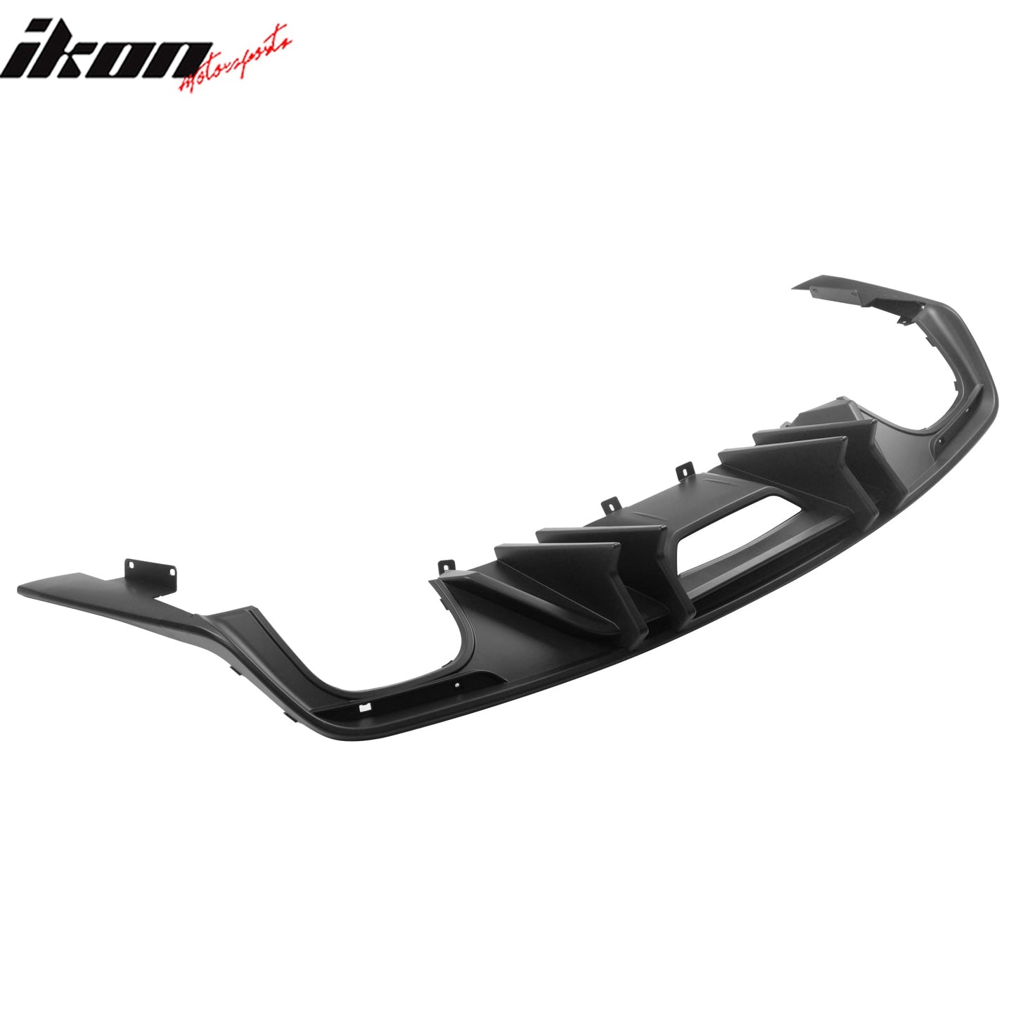 2015-2017 Ford Mustang Speed Style Rear Diffuser Bumper Matte Black PP