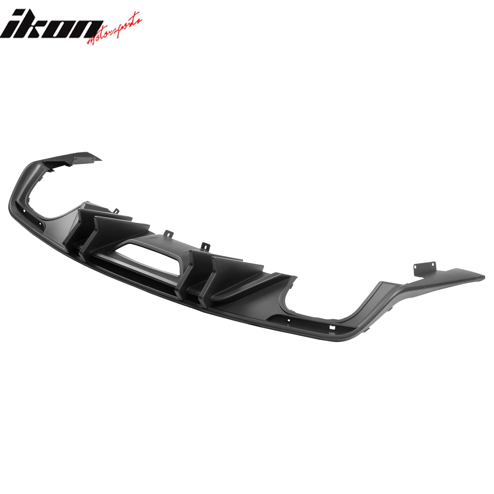 2015-2017 Ford Mustang Speed Style Rear Diffuser Bumper Matte Black PP