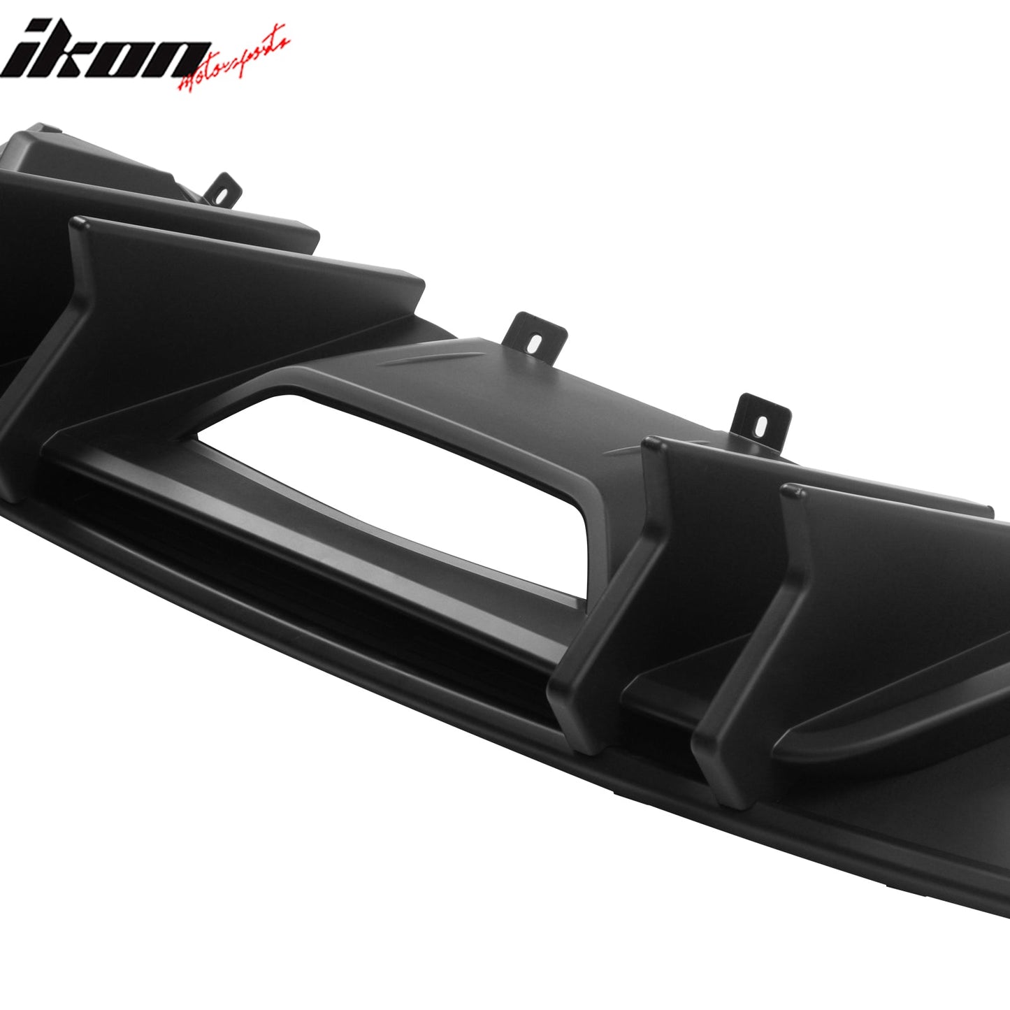 2015-2017 Ford Mustang Speed Style Rear Diffuser Bumper Matte Black PP