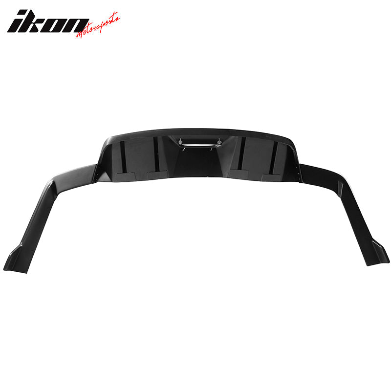 2015-2017 Ford Mustang Rear Diffuser Bumper Lip HN Style Matte Black PP