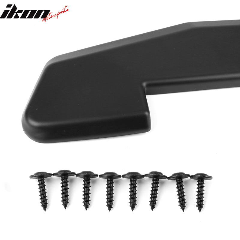 2015-2017 Ford Mustang V1 Matte Black Rear Bumper Lip W/8 Screws PP