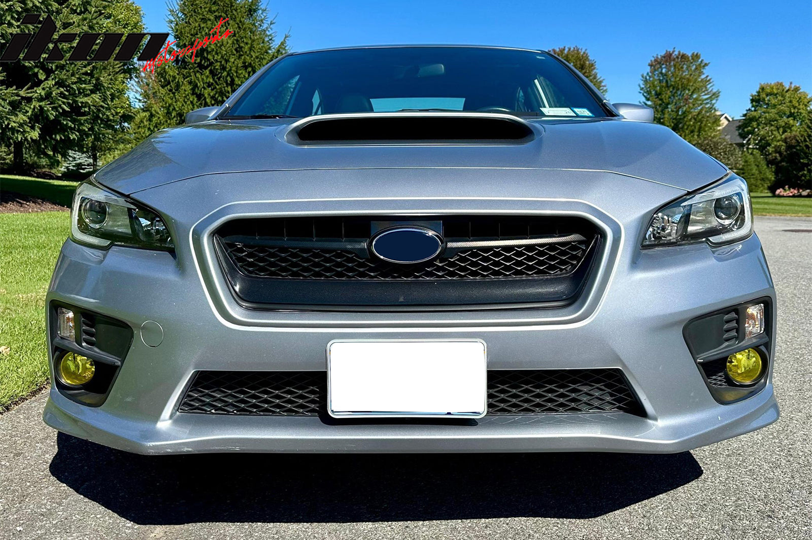 2015-2017 Subaru WRX Gloss Black OE Style Front Bumper Grille ABS
