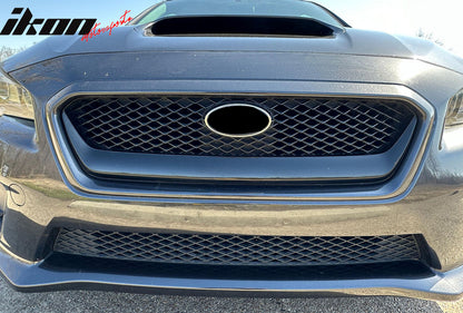 2015-2017 Subaru WRX STI OE Style Black Front Bumper Lower Grille ABS