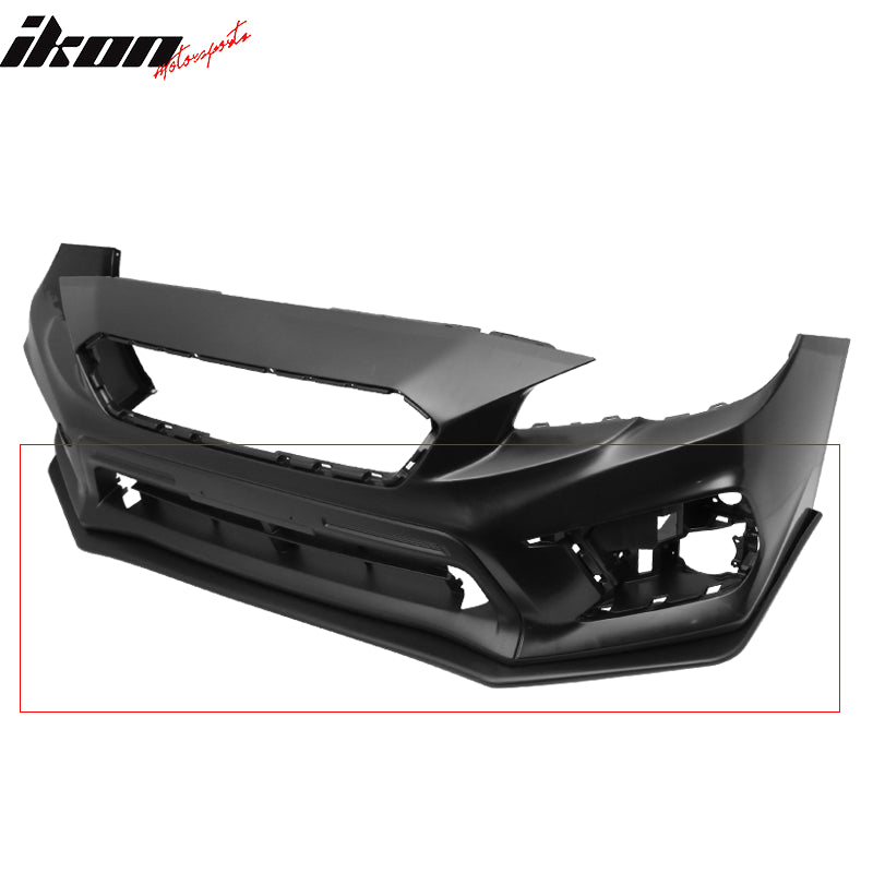 2015-2021 Subaru WRX STI V-Limited Style Unpainted Front Bumper Lip PP