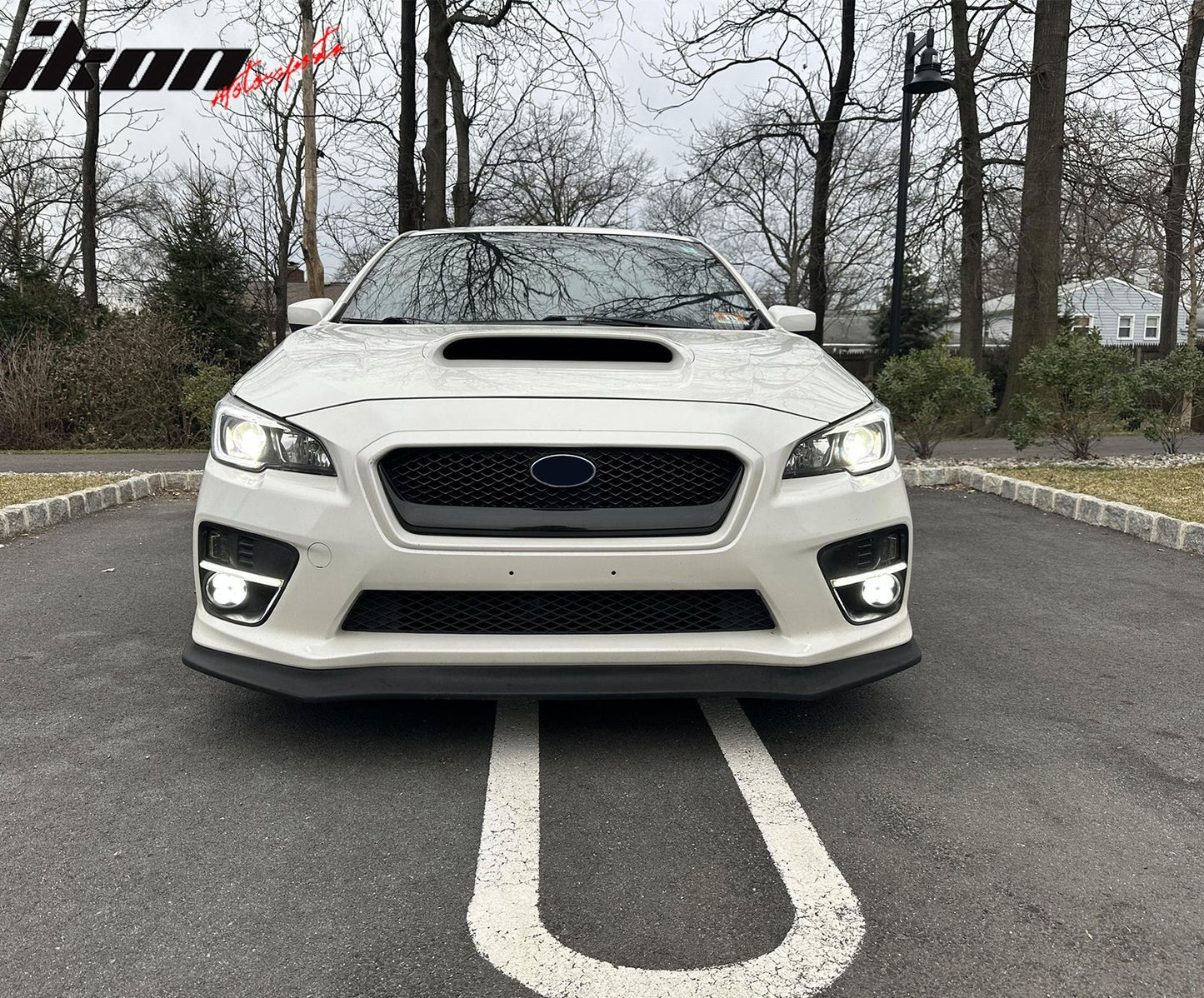2015-2017 Subaru WRX Gloss Black JDM Style Front Bumper Grille ABS