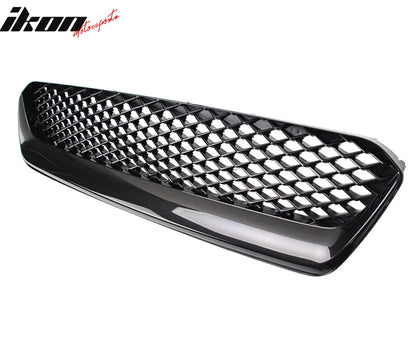 2015-2017 Subaru WRX Gloss Black JDM Style Front Bumper Grille ABS