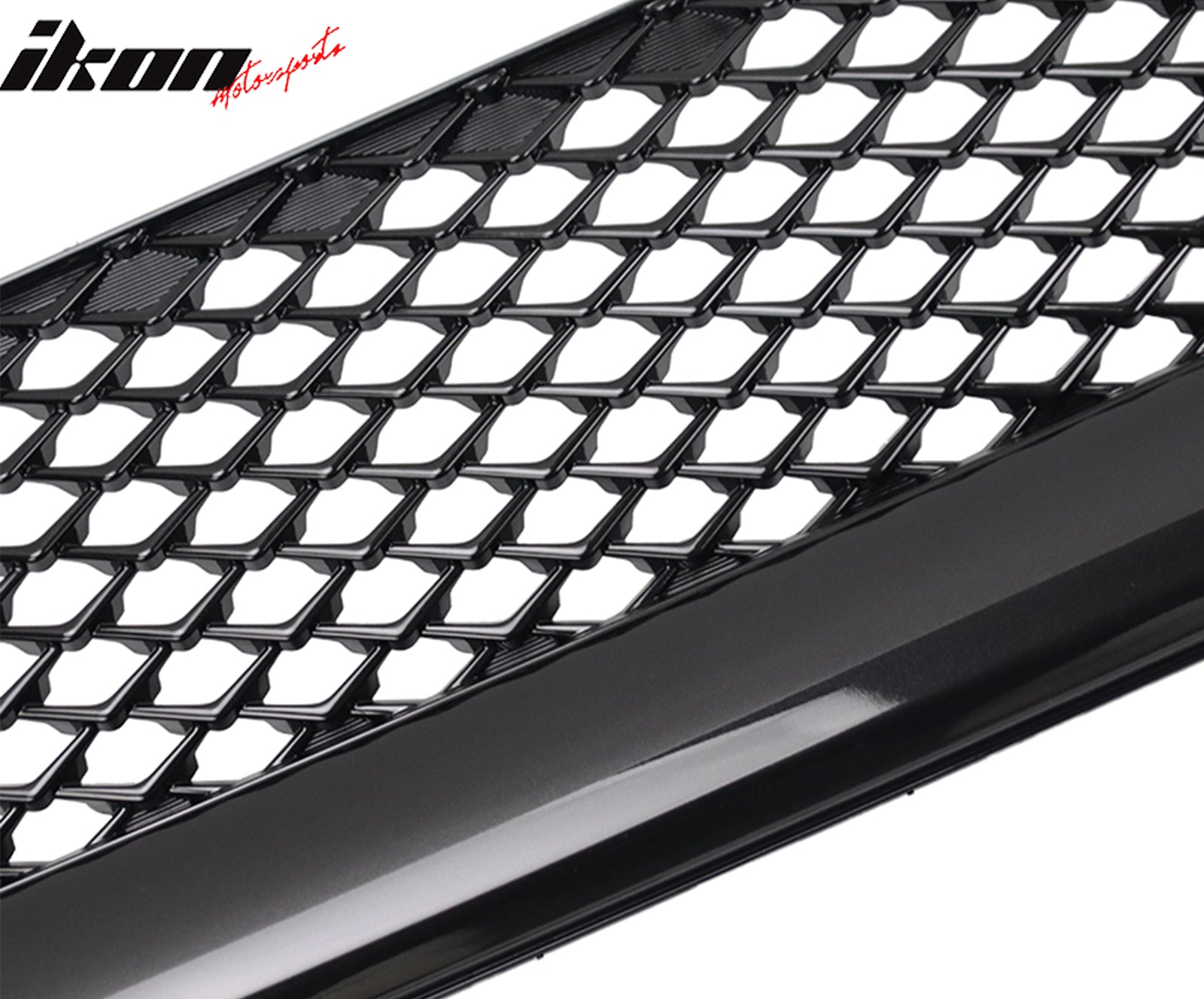 2015-2017 Subaru WRX Gloss Black JDM Style Front Bumper Grille ABS