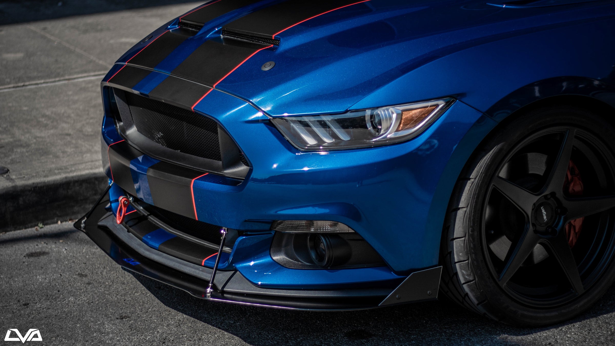 2015-2017 Ford Mustang Front Splitter - LVA