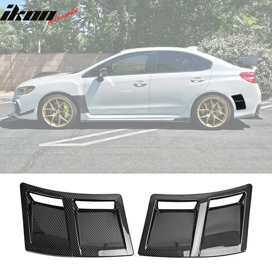 2015-2021 Subaru WRX STI Carbon Fiber Print Rear Bumper Air Vent ABS