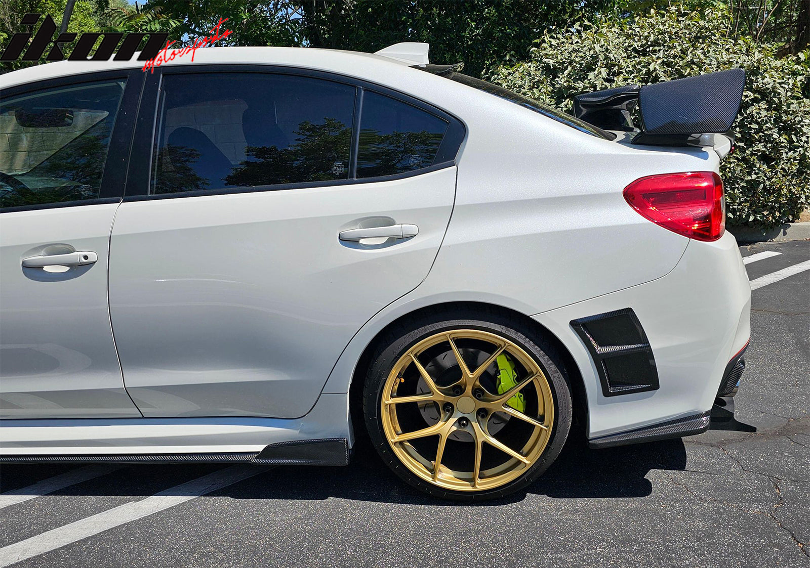 2015-2021 Subaru WRX STI Carbon Fiber Print Rear Bumper Air Vent ABS