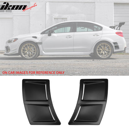 2015-2021 Subaru WRX STI Matte Black Rear Bumper Side Air Vent ABS