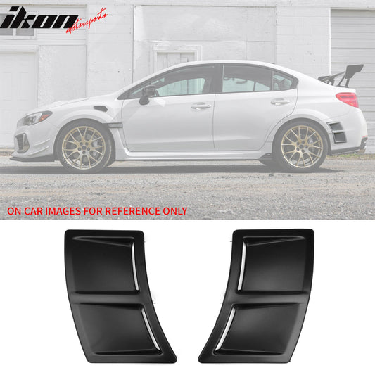 2015-2021 Subaru WRX STI Matte Black Rear Bumper Side Air Vent ABS