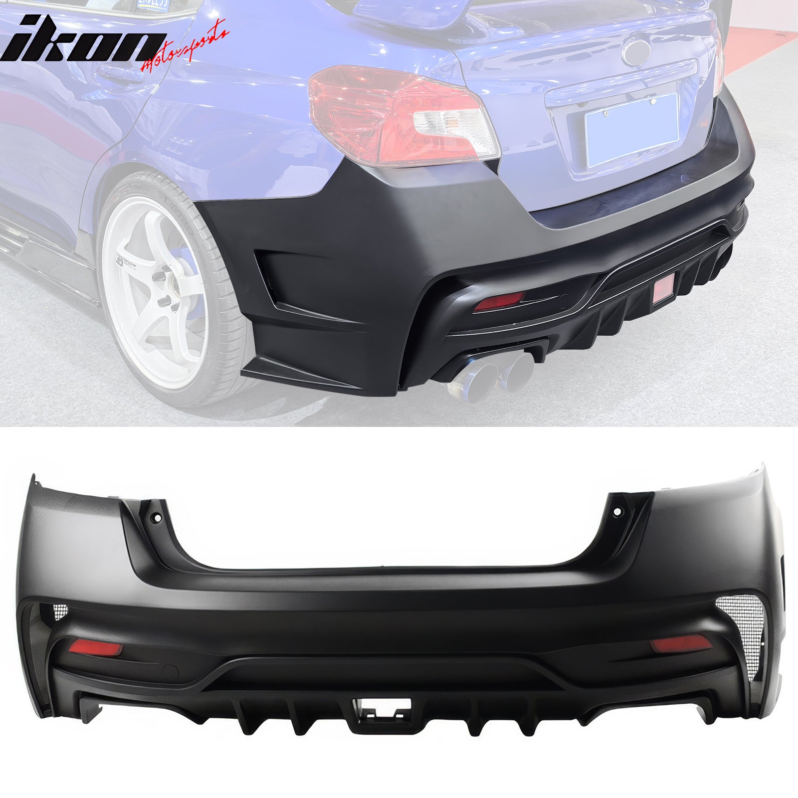 2015-2021 Subaru WRX STI Front + Rear Bumper Cover Varis Conversion