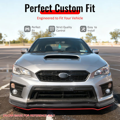 15-21 Subaru WRX STI CS Style Front Bumper Lip 3PC