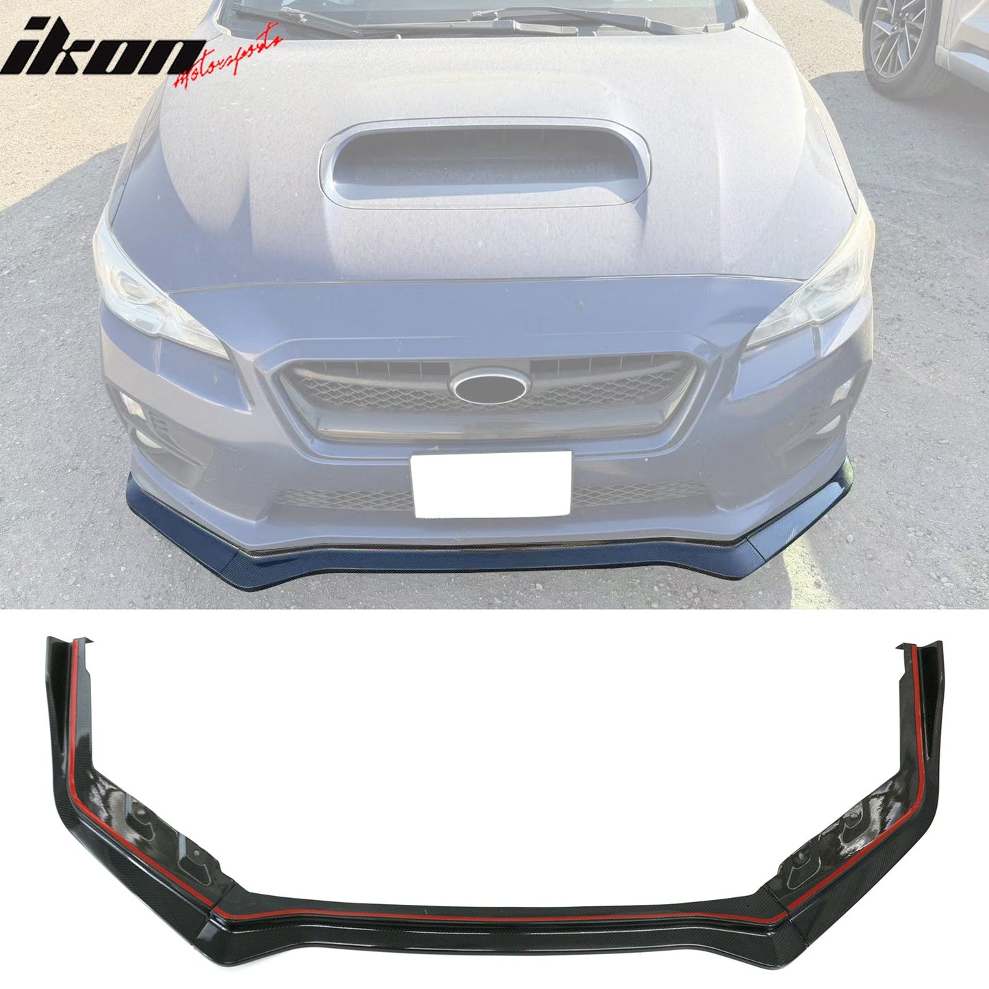 2015-2021 Subaru WRX/WRX STI Carbon Fiber IKON Style Front Bumper Lip