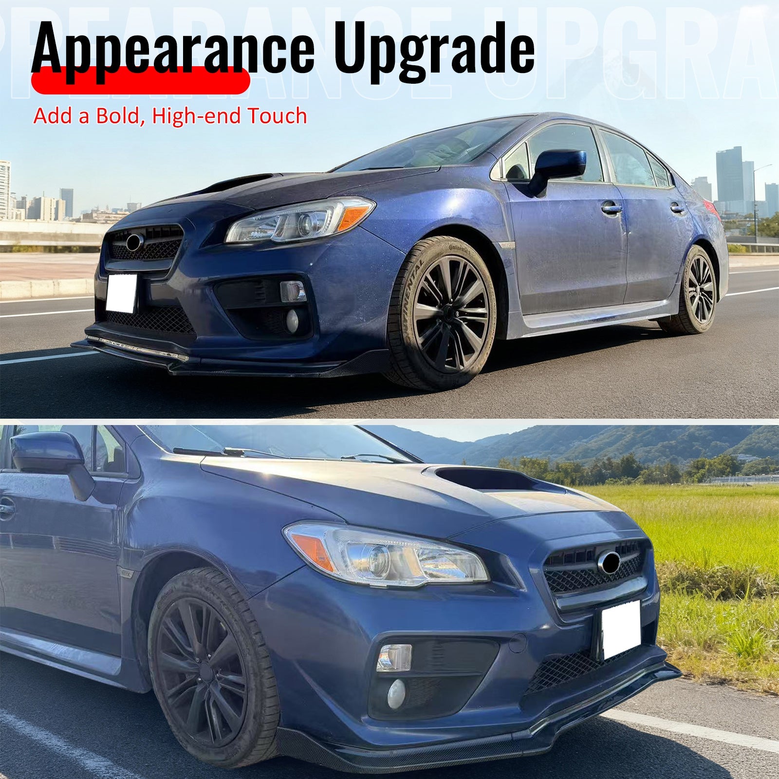 2015-2021 Subaru WRX/WRX STI Carbon Fiber IKON Style Front Bumper Lip