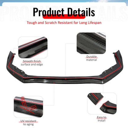 2015-2021 Subaru WRX & WRX STI CS Style Carbon Fiber Front Lip 3PCS