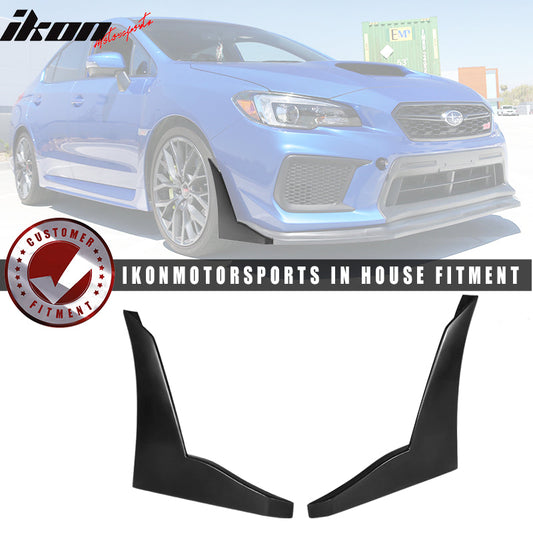 2015-2021,Subaru WRX STI CS Style Front Bumper Lip Winglet PU
