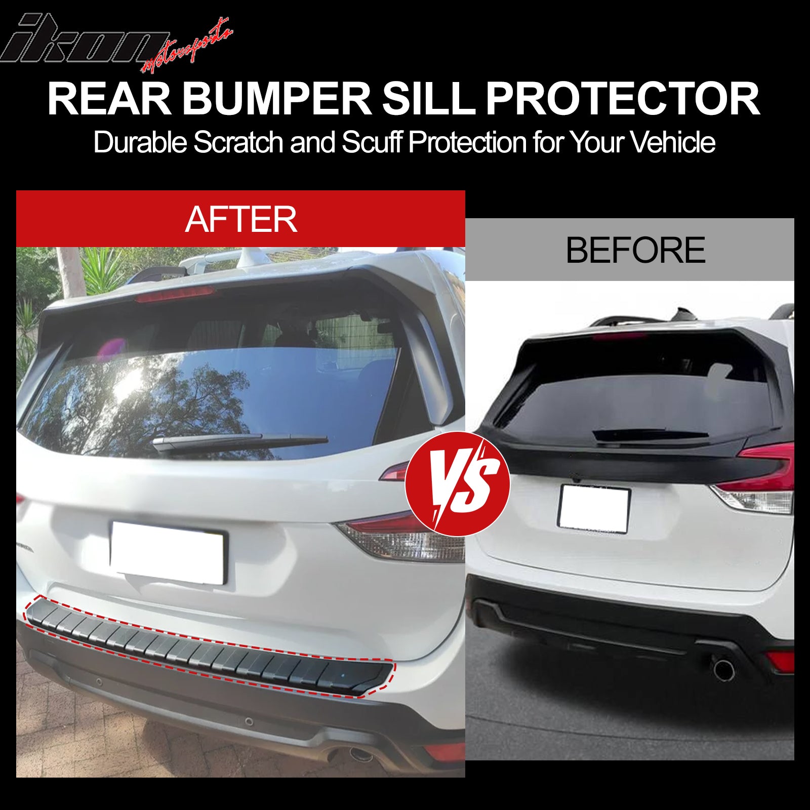2015-2021 Subaru WRX & WRX STI Rear Bumper Cover Protector Step Plate