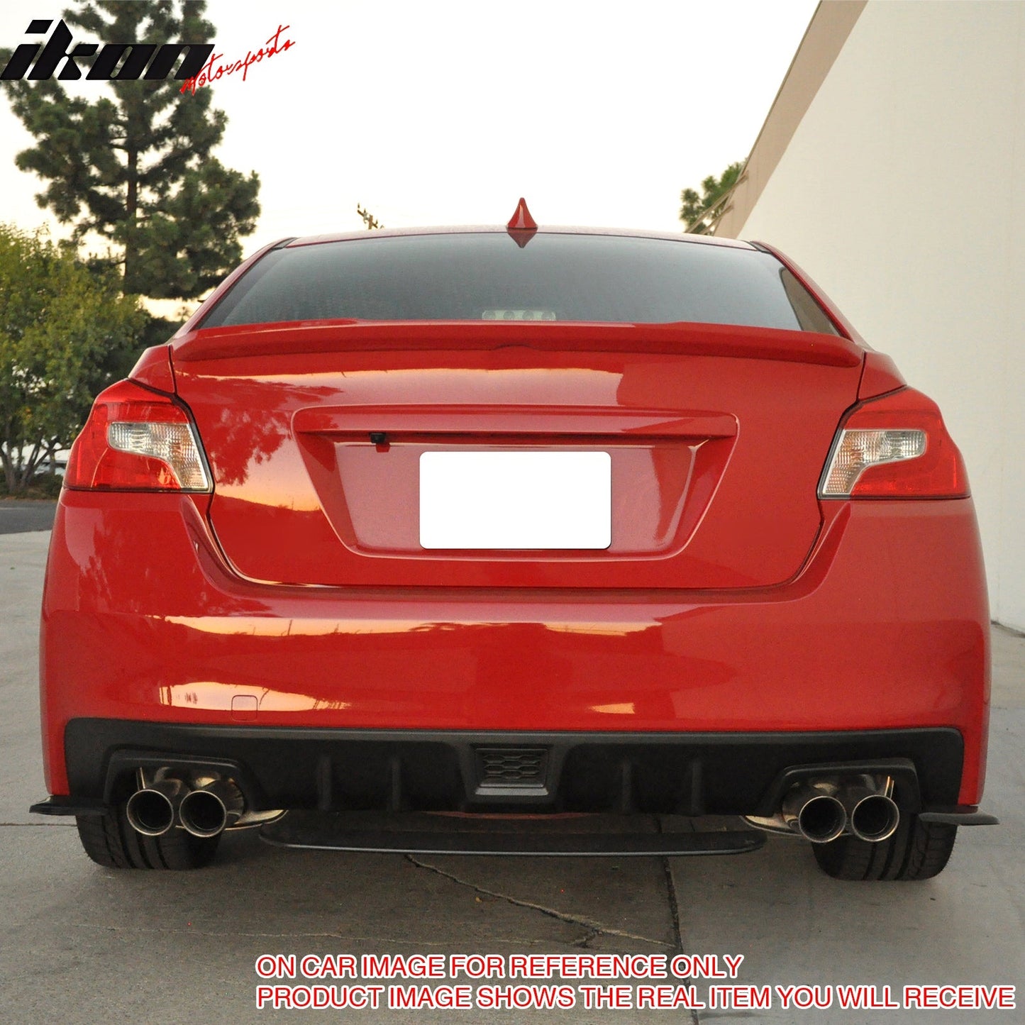 2015-2021 Subaru WRX STI Style Gloss Black Rear Bumper Lip Diffuser