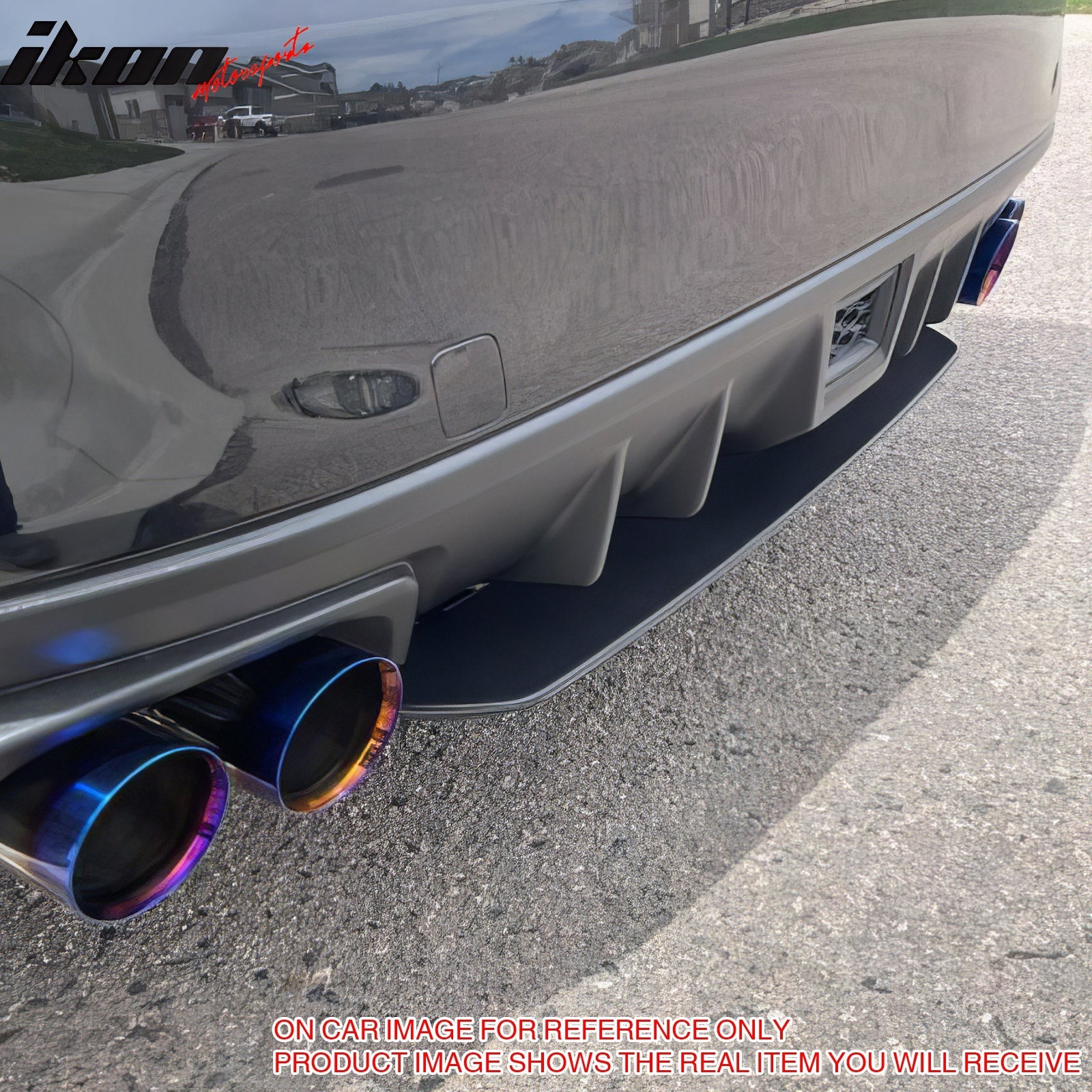 2015-2021 Subaru WRX STI Style Gloss Black Rear Bumper Lip Diffuser