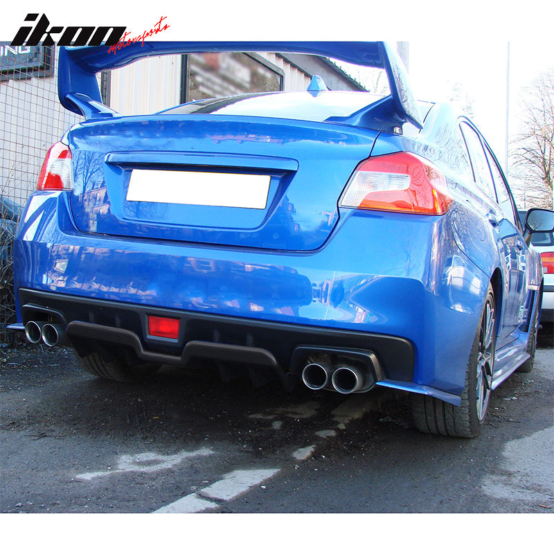 2015-2021 Subaru WRX STI Matte Black Rear Bumper Diffuser PP