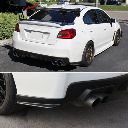 2015-2021 Subaru WRX STI Unpainted Rear Bumper Lip Apron Splitter ABS